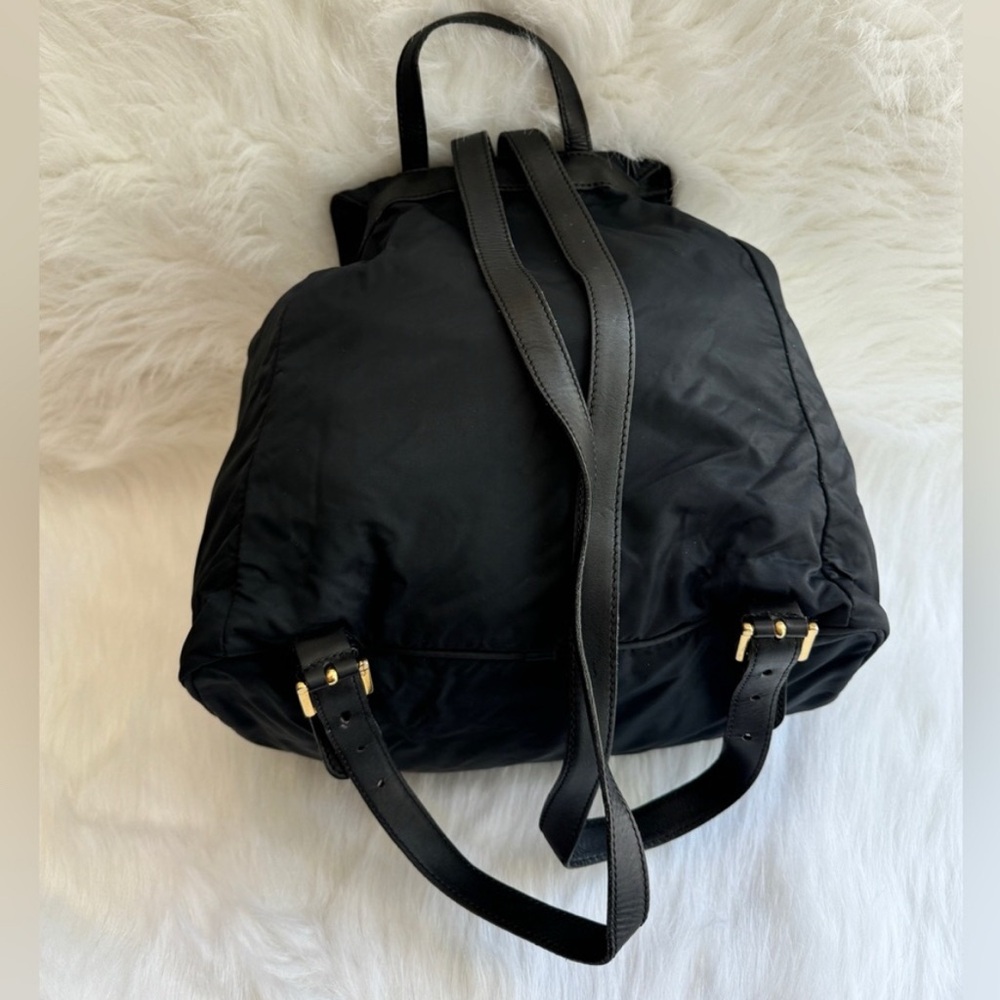 Moschino Black Backpack with Gold Accents - Picture 3 of 5